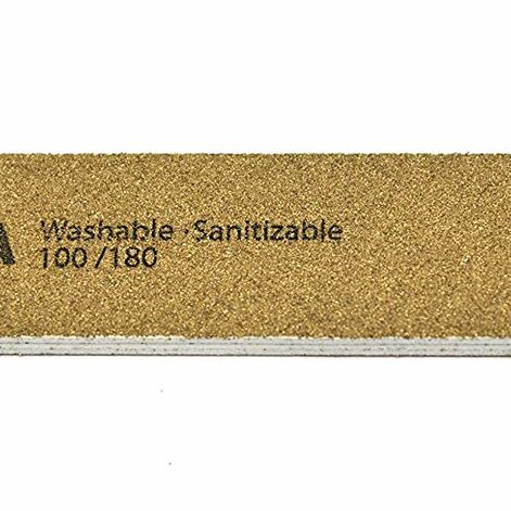 SASSI USA Пилка для ногтей - Square Emery Board 100/180 Gold